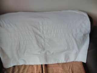Vintage Double Linen/embroidered Bed Sheet