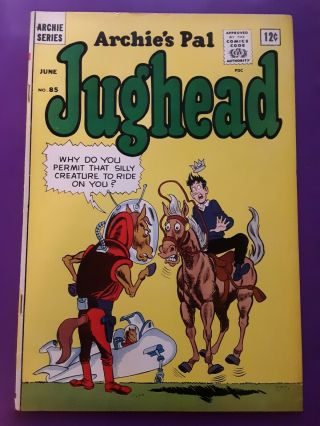 Rare Jughead 85 1962 Classic Horse Alien Cover Sci - Fi Archie 