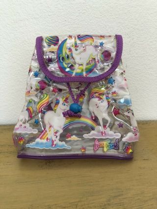 Vintage Lisa Frank Markie Unicorn Clear Backpack Small