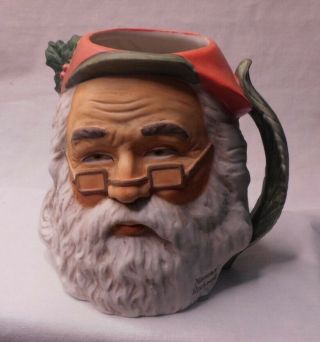 Norman Rockwell " Faces Of Christmast " Santa Mug 1979 The Saturday Evening Post