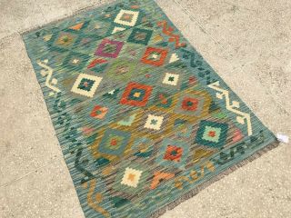 305 Antique NOMADIC rukorsi Kilim Unique rug 100 handmade size: 4.  10 x 3.  4 feet 2
