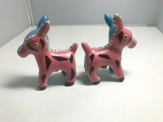 Vintage Donkey Salt and Pepper Shakers Hand Painted Japan - Adorable NOS 2