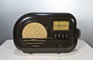 Antique Belmont Vintage Bakelite Tube Radio Restored And
