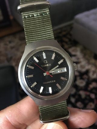 Vintage 1970’s Timex Day & Date Quartz - Running Great.