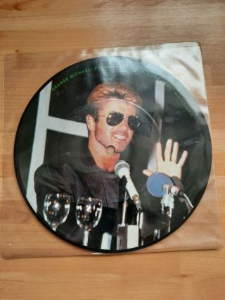 George Michael Vinyl 7 " Picture Disc Press Conference Rome 1988