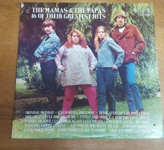 The Mamas & The Papas 16 Of Their Greatest Hits Lp - Ds 50064 - 1969