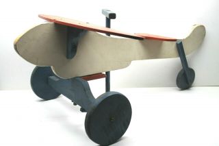 Vintage Airplane Design Wood Wooden Children 
