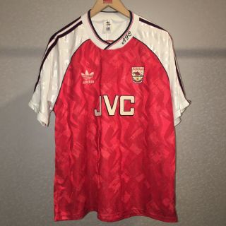 Vintage Arsenal Adidas 1992 - 1994 Home Shirt Size 44 - 46 -