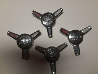 Vintage Cragar Ss Center Cap Chrome Spinners Set Of 4