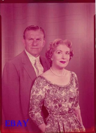 Gracie Allen Stands In Front Of George Burns Vintage 5x7 Transparency