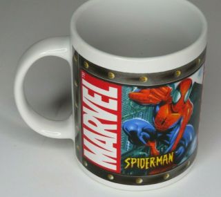 Marvel Spider - Man Coffee Cup Mug 2004 Sherwood Brands Comics Ceramic Cup