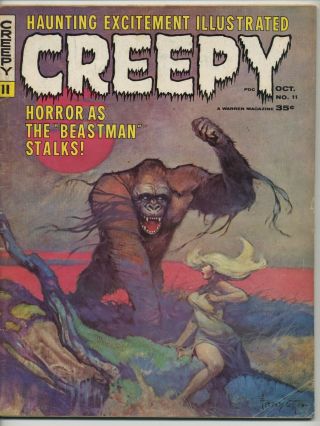 Creepy 11 Frank Frazetta Cover Early Issue
