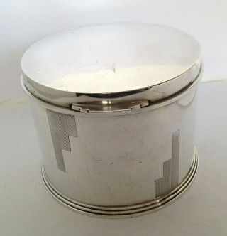 Vintage Biscuit Barrel Silver Plated Art Deco Mappin & Webb Prince 