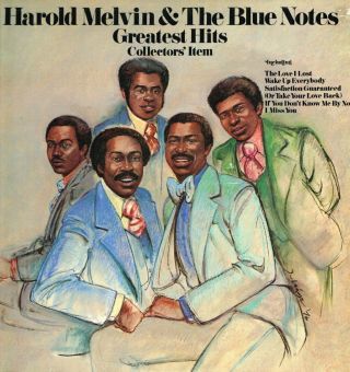 Harold Melvin And The Blue Notes Greatest Hits Lp Vinyl 9 Track.  Small Sticker T