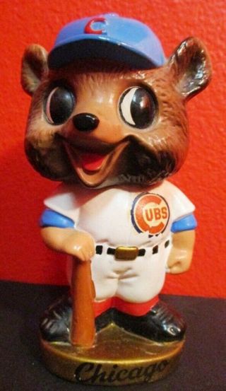 Vintage 1960s Chicago Cubs Bobblehead Details; Well - Preserved