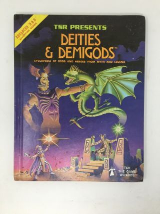 Vintage Advanced Dungeons & Dragons Deities & Demigods 144 Page 1980 Great Shape
