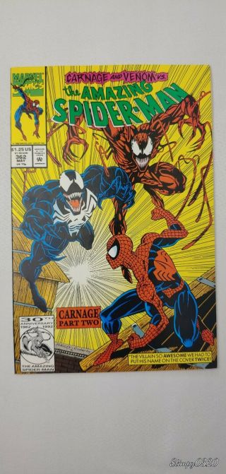Spider - Man 362 Carnage Vs.  Venom Marvel Comics 1992