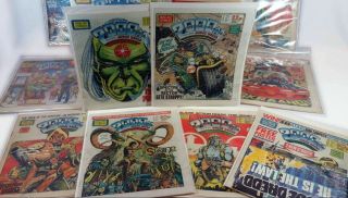 2000AD Progs 1 to 1700.  Fine to Near,  bag,  boards 3