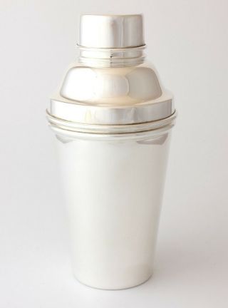 Vintage Silver Plate Epns Cocktail Shaker.  Art Deco Barware Mixology Jug C1930