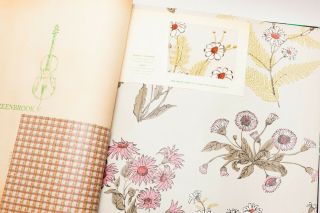 Katzenbach Warren Vintage Wallpaper & Fabric Sample Book Museum Archive Quality