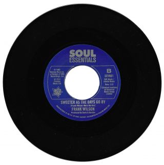 Frank Wilson Do I Love You Indeed I Do/ Sweeter As The Days Go By Northern Soul