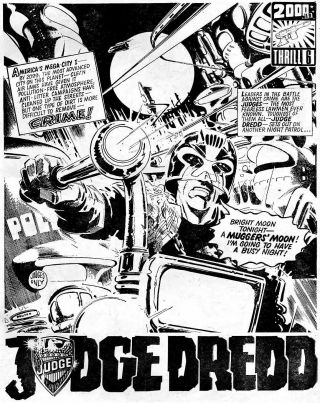 2000AD Prog 19 One Eye Dies Judge Dredd 2000A.  D.  1977 Comic Issue Brian Bolland 2