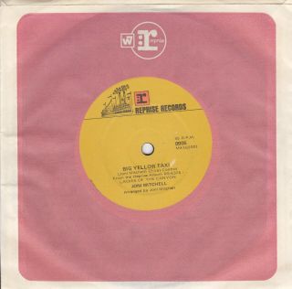 Joni Mitchell - Big Yellow Taxi / Woodstock - Aust.  7 " 45 Vinyl Record - 1970