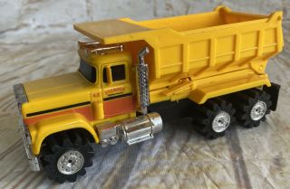 Vintage Schaper Stomper Semi Mack Dump Truck Yellow L@@k