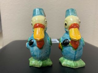 Vintage Anthropomorphic Ducks Salt And Pepper Shakers Japan
