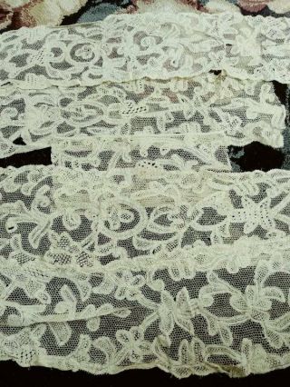 Late 19th Century/early 20th Century Tape Lace Trim & Dress Parts