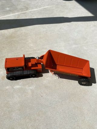 Vintage Structo Construction Equipment Tractor Earth Mover Dozer Dump Truck Toy