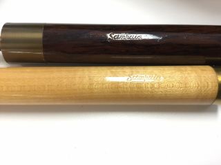 Sampaio Premier model pool cue Mother of Pearl inlays Collectable VTG in case 3