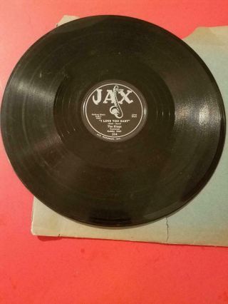 Bobby Hall & Kings 10 " 78 Love You Baby / Why Oh Why Jax 314 50 