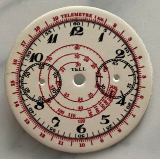 Vintage Tell Dial Valjoux 22 Breguet Numbers From 40 