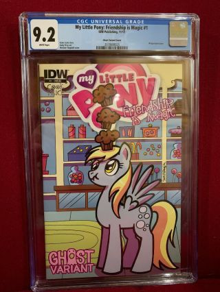 Cgc 9.  2 My Little Pony 1 Tingdahl Ghost Variant Cover Idw Friendship Is Magic