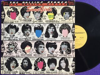 1978 The Rolling Stones “some Girls” Record B/w Cover Pic Sleeve Early Press Nm