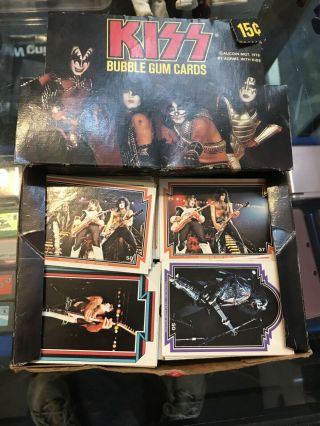 Kiss Bubble Gum Cards Box 1978 Plus 300 Cards Vintage