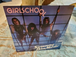 Girlschool - Screaming Blue Murder - 1982 Vinyl Lp Album - Nwobhm Metal