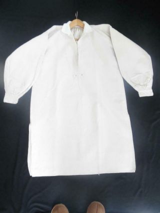 Antique French Hand Loomed Linen Hemp Chanvre Smock - Chemise - Shirt - Chore Dress