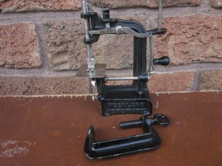 Vintage Smith & Egge Peerless Automatic Cast Iron Miniature Sewing Machine