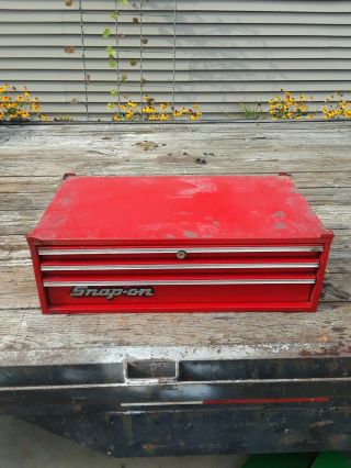 Vintage Snap On Middle 3 Drawer Tool Box,  Chest