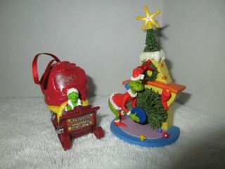 2 How The Grinch Stole Christmas Ornaments Dr.  Suess Holiday Decorations