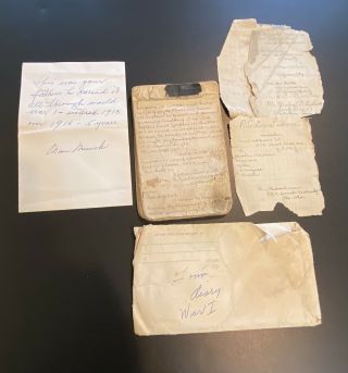 World War 1 Handwritten Diary - Tom Meseck