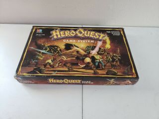Hero Quest Board Game System Vintage Milton Bradley 98 Complete 1989 1990