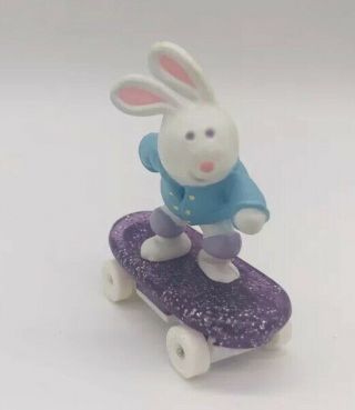 Hallmark Merry Miniatures Bunny On A Skateboard Easter Spring Figure