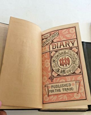 Antique 1889 Handwritten Diary