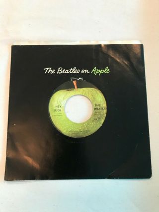 The Beatles On Apple Records Hey Jude & Revolution 45 Rpm Vinyl
