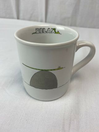 Hallmark Rim Shots Coffee Mug Cup - Snake " Relax " - - 1985