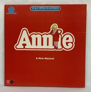 Annie - A Musical - Broadway Cast Vinyl Lp Gatefold 1977 Cbs
