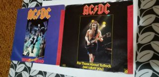 Ac/dc,  2pk Hard Rock 45s,  For Those About To Rock & Who Made Who,  Canada